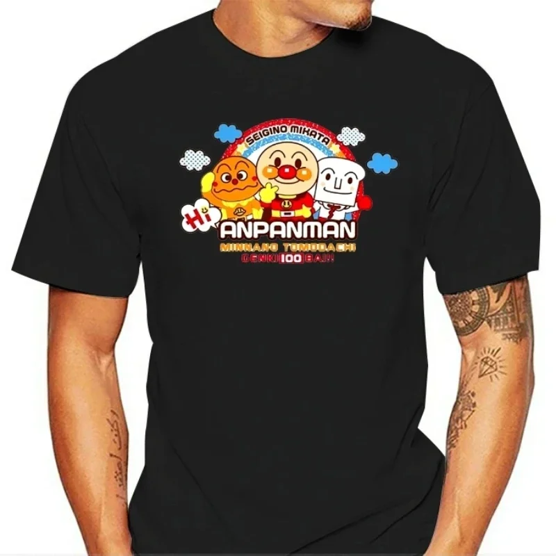Футболка Hi Anpanman Maglietta ностальгическая с японским аниме-дизайном Harajuku креативная