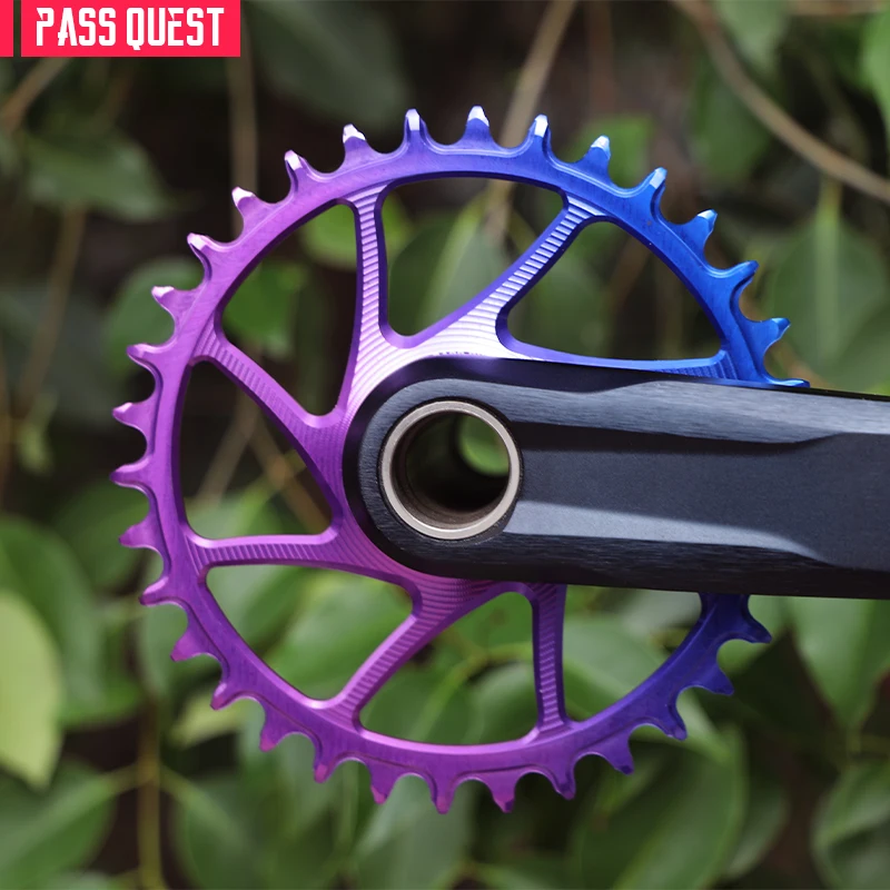 

PASS QUEST 3MM offset color crankset mountain bike narrow wide bike crankset Deore Xt M7100 M8100 M9100 for Shimano 12S crankset