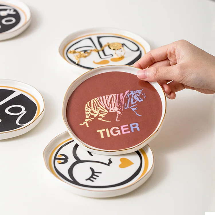 

Low Price Presentation Tray Luxury Ceramic Sundries Storage Trays Trinket Dish