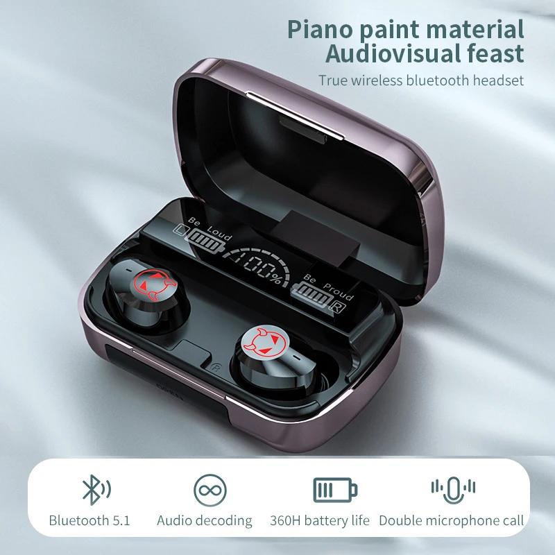 TWS-стереонаушники с поддержкой Bluetooth 5 1 и зарядным футляром на 1200 мА · ч |