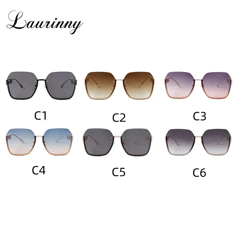 Женские солнцезащитные очки 2022 нестандартные дизайнерские в полуоправе с