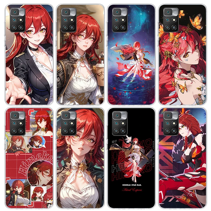 Чехол для телефона Honkai Star Rail Himeko Xiaomi Redmi 12C 12 10A 10C 10X 10 9A 9C 9T 9 8A 8 7A 7 6A 6 Pro K70 K60 K40 K20 Soft Cov