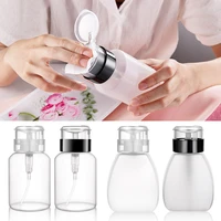 250ml dispenser bottles press pumping empty bottle cosmetic storage split bottle tool for nail polish and makeup remover