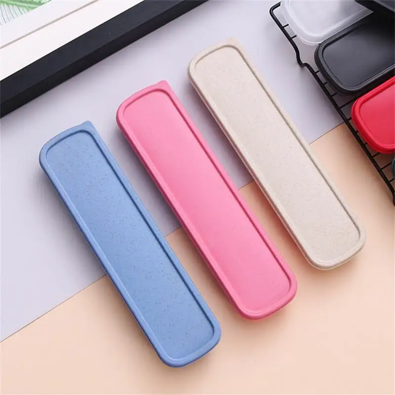 

Tableware Box Portable Flip Cover Type Cutlery Case Environmentally Friendly Spoon Storage Box Drop-resistant Household Supplies