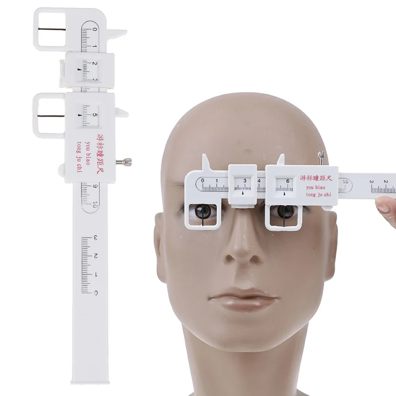 

1pcs PVC Measure Optical Vernier PD Ruler Pupil Distance Meter Eye Ophthalmic Tool 0-100mm