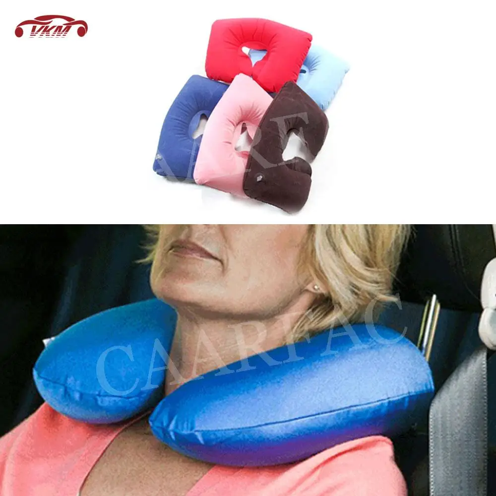 

Car Accessorise U-Shaped Inflatable Headrest Car Interior inflatable neck pillow For Universal Car