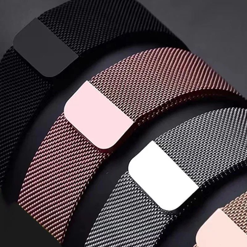 Фото Металлический ремешок-петля Milanese Loop для Huawei Band 11/11 Pro, магнитный браслет-ремешок, аксессуар для смарт-браслетов Huawei Smart Band 10, 9, 8 №1