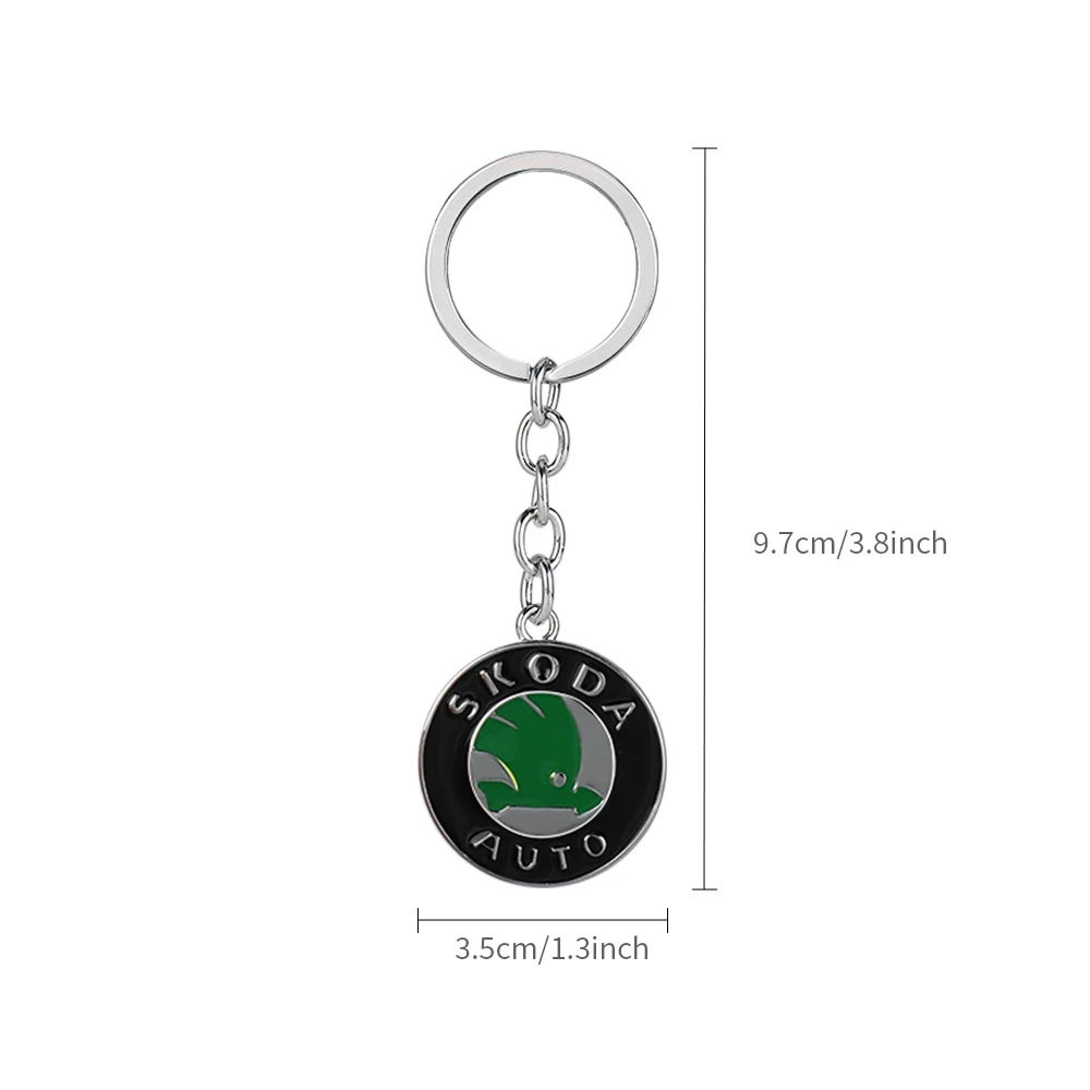 Автомобильный брелок с металлическим кольцом для ключей украшение Skoda Octavia Kodiaq