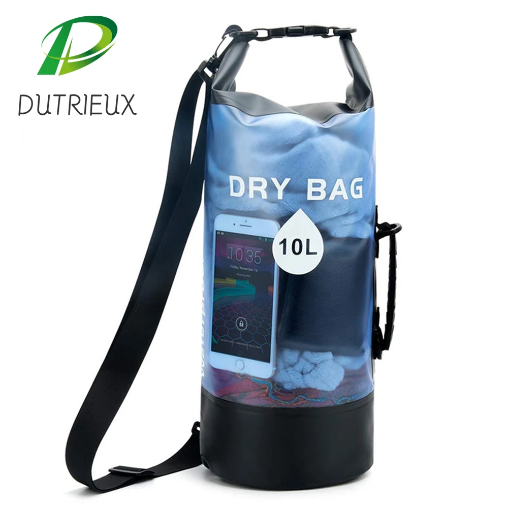 10L/20L Outdoor Waterproof dry Bag sports bags PVC Storage Dry handbags For Kayak Rafting Swimming Backpacks Travel Backpack