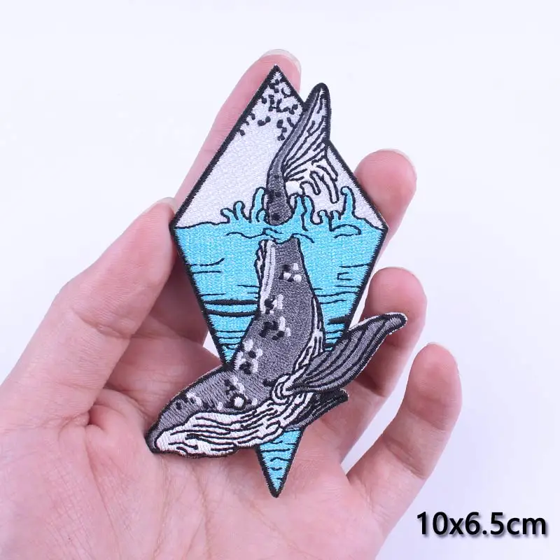 Термоклейкие нашивки для одежды патчи вышивки на рюкзаке куртке в дикой природе