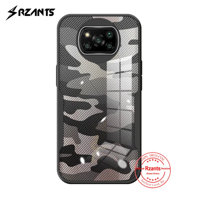 

Rzants Half Clear Case for Xiaomi Poco X3 X3 NFC X3 Pro Camouflage Hard Cover [New Beetle] Bumper Silicone Phone Casing