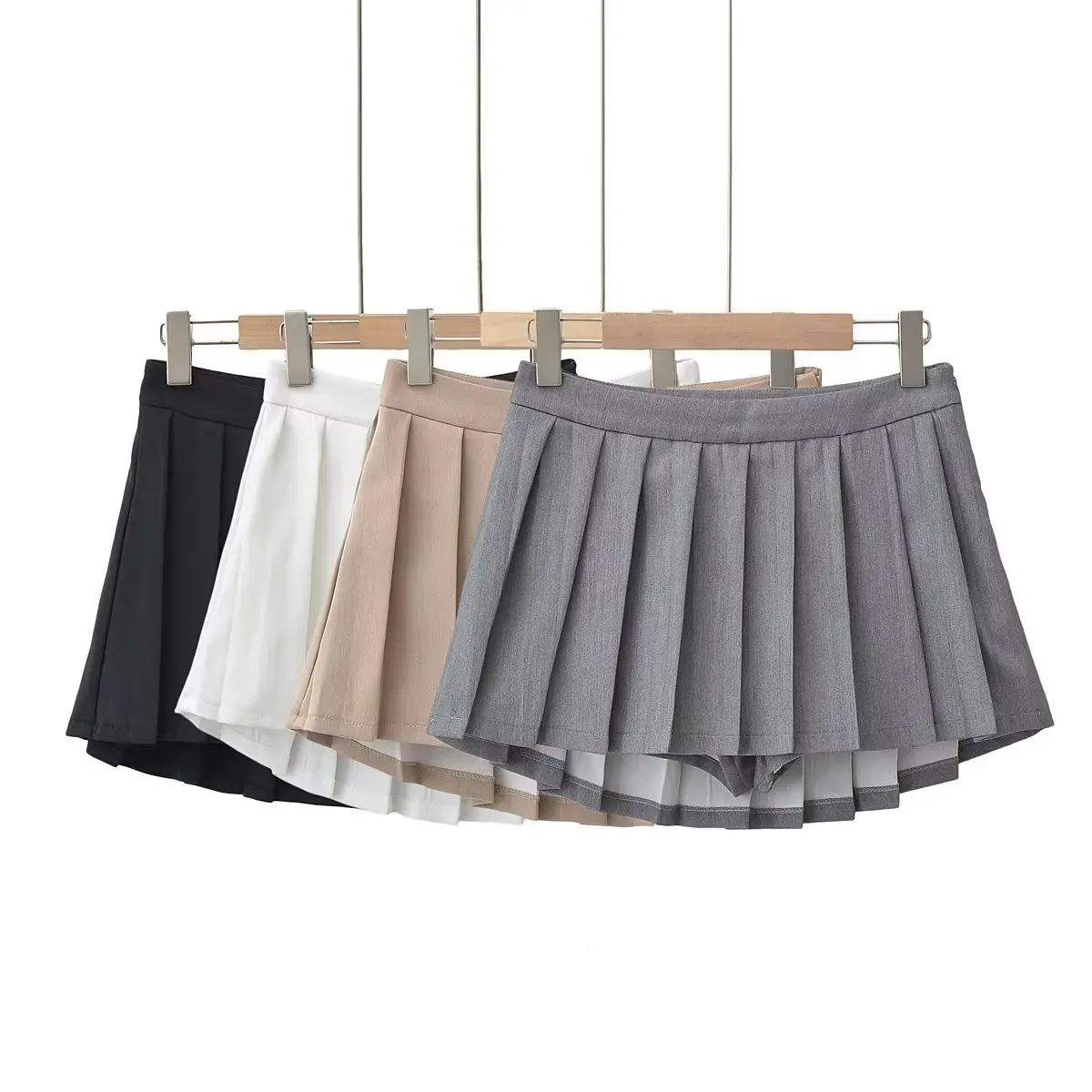 

2023 04 New Spring Summer Women Female Sexy Polyester Brand Skirt