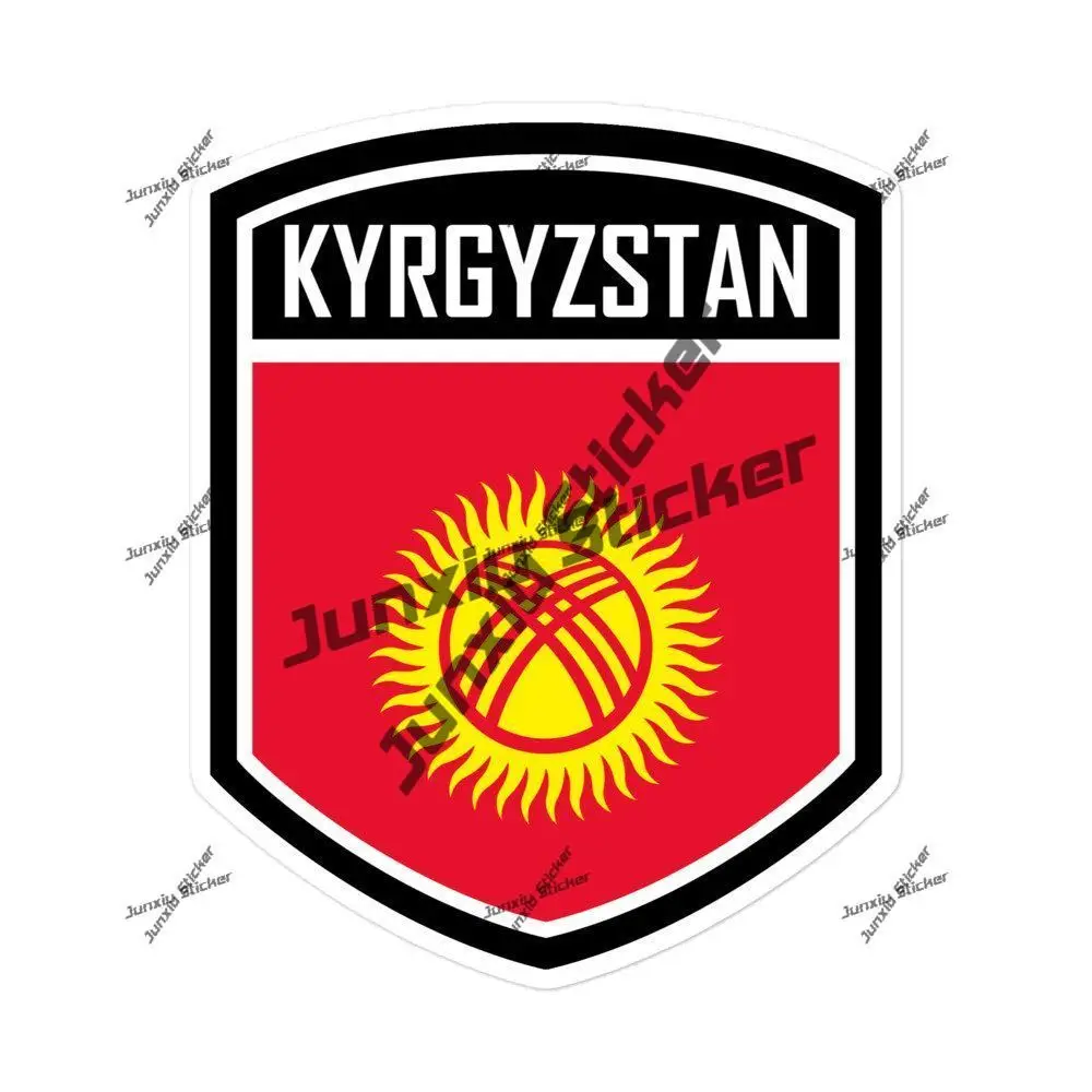 

Виниловая наклейка Кыргызстан, флаг Кыргызстана, эмблема, наклейки, прочная крышка, царапины, прочные водонепроницаемые аксессуары для автомобильного бампера