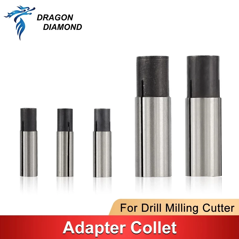 

Tool Adapter Collet Shank Holder 3.175mm 4mm 6mm 6.35mm 12.7mm Milling Cutter Transfer Adapter For CNC Engraving Machine