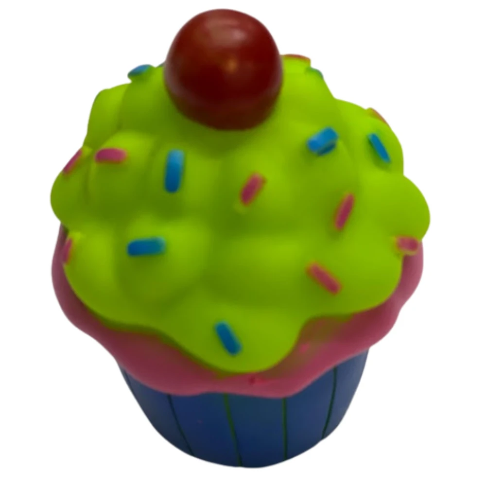

Sound Green Cupcake Toy And Bite For Vinyl Pets