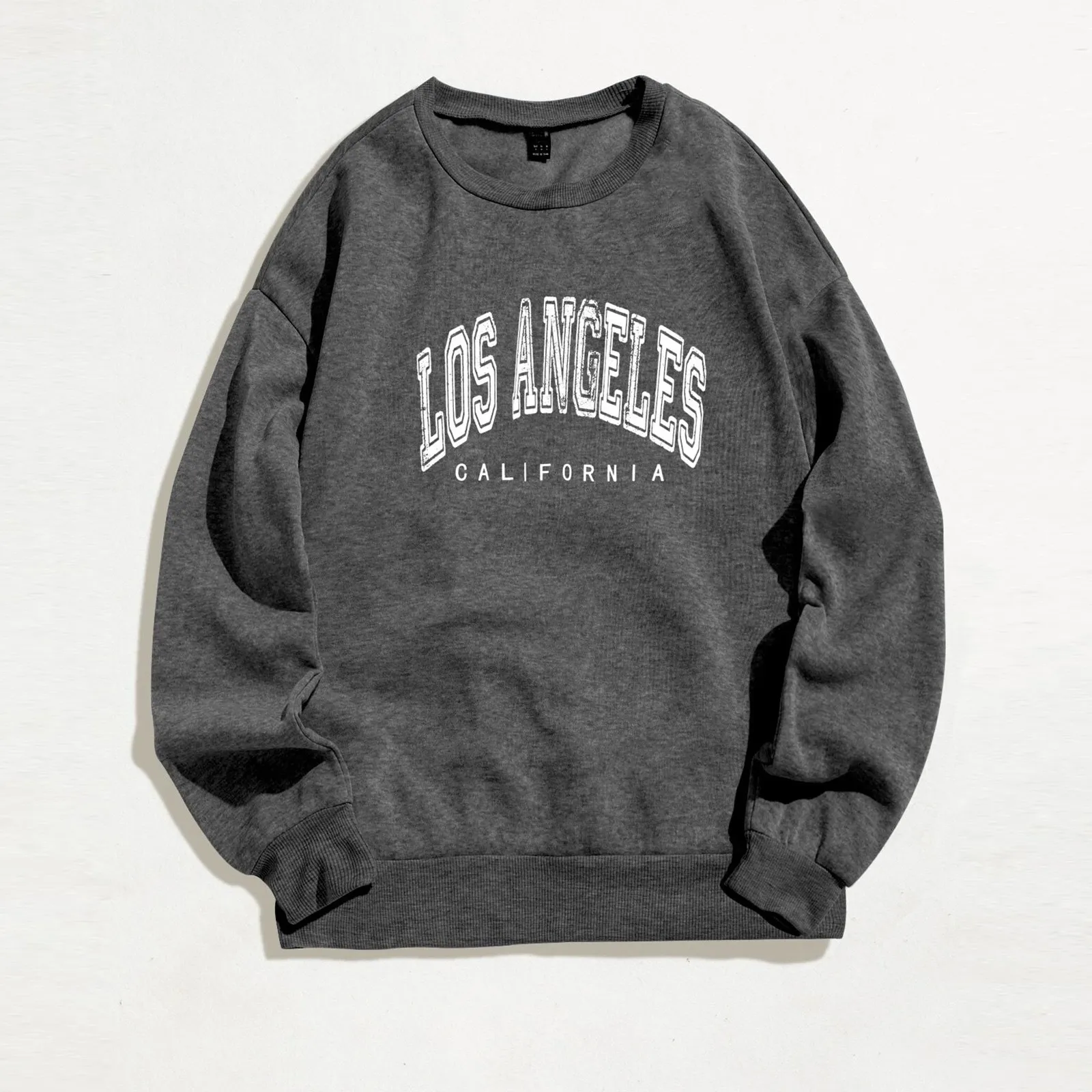 

Autumn Female Hooded Sweatshirt Korean Pullover For Lady High Street Harajuku Coat Women Vintage Los Angeles Letter Sweatshirt