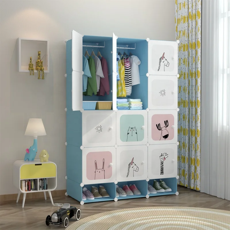 Фотофон с 12 дверцами большого размера вешалкой для одежды и шкафом хранения