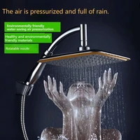 chrome 89 ultrathin shower head and square showerhead rainfall shower high pressure spray nozzle bathroom faucet accessories