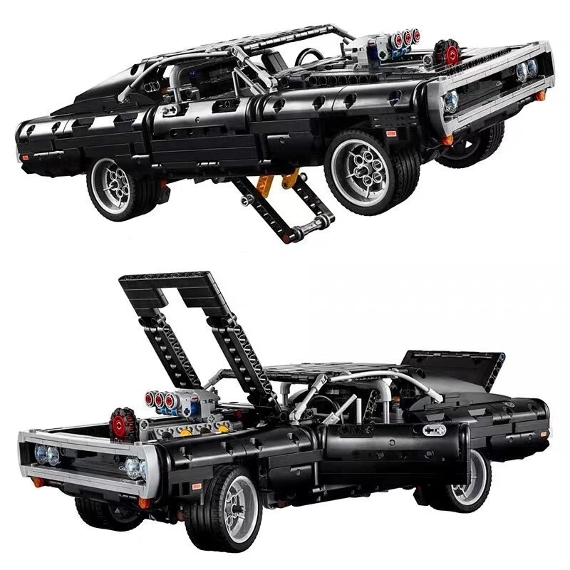 

1168PCS Technical Dodge Charger Racing Car Model Building Blocks 42111 Bricks Toys in Movie Fast Furious Gift For Boys Kids