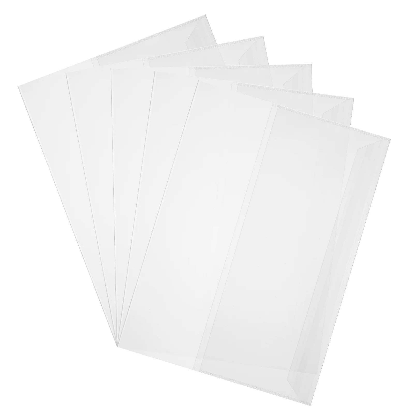 

Clear Book Cover Note Book Film Protectors Textbook Covers Self Adhesive Waterproof Reusable for School Office Home 5pcs Sleeve