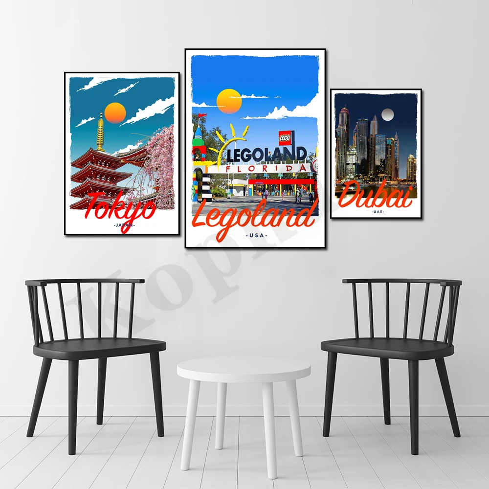 Дубай Флорида клавиши Япония Токио Осака Киотский. Городской пейзаж для