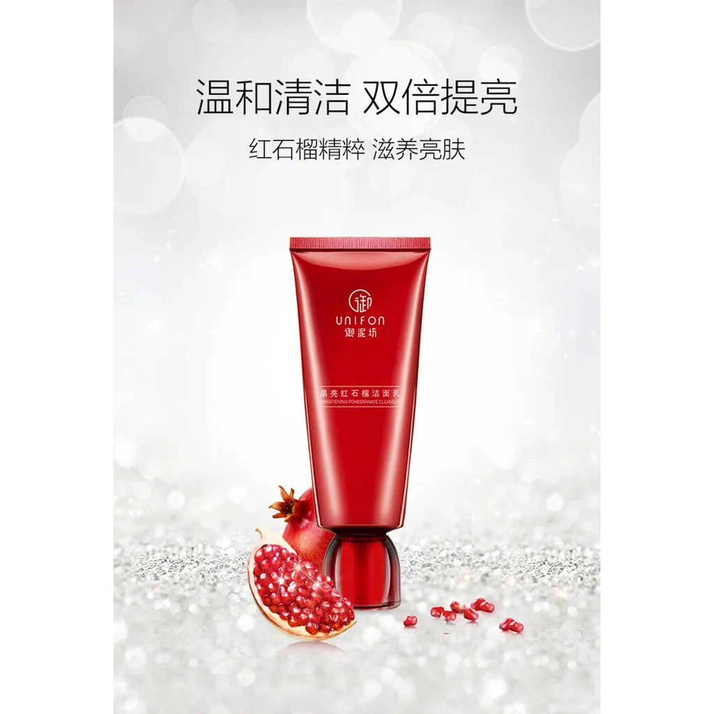 

Unifon Pomegranate Essence Mineral Cleanser Deep Cleansing Mild Amino Acid Brightening Skin (100ml)