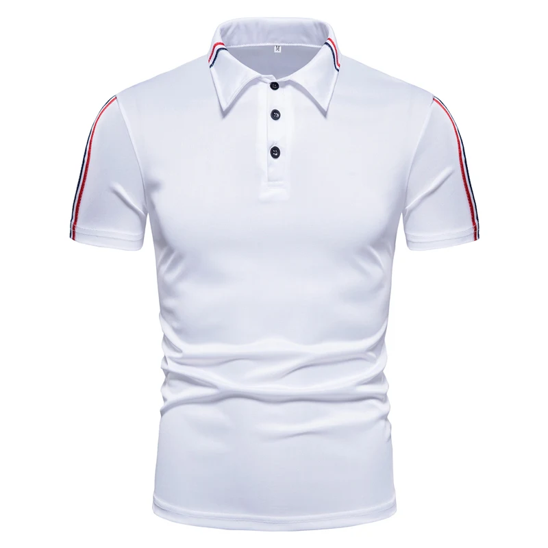

Новые мужские рубашки поло с коротким рукавом деловые повседневные рубашки поло с коротким рукавом