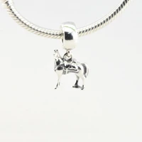 dropshipping crystals 925 horse girl s925 dangle product pendant real chain s925 bracelets collection friends beads