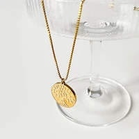 perisbox family tree of life coin pendant necklaces for women dainty gold color box chain layering chokers necklace street gift