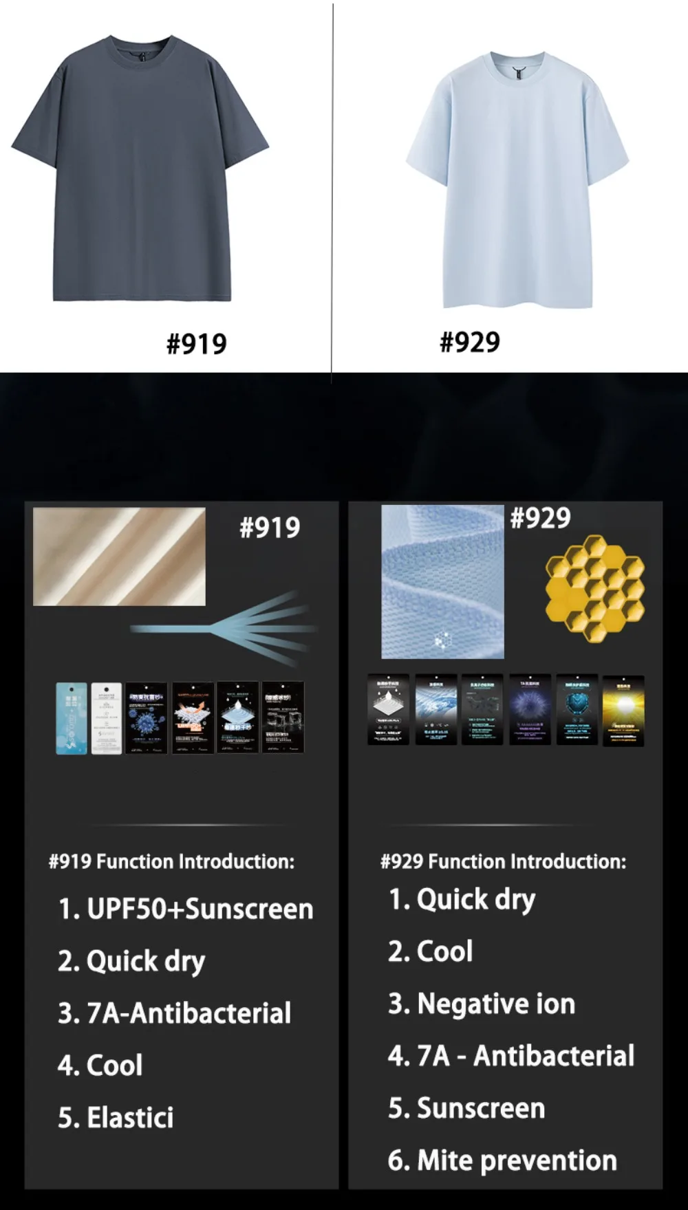 Фото Оригинальная многофункциональная футболка с коротким рукавом для женщин, весна-лето, классическая однотонная, для активного отдыха, быстросохнущая, антибактериальная, с круглым вырезом №2