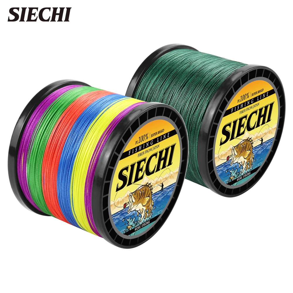 

Плетеная рыболовная леска SIECHI, 9 нитей, 300/500/1000 м