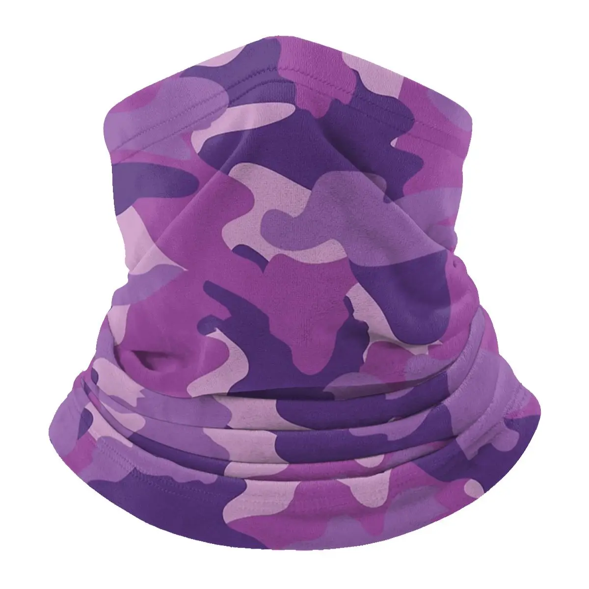 

Purple Photo Print Multifunctional Scarves Scarf Camouflage Army Color UV Protection Face Head Wrap Cover Outdoor Sports Cycling