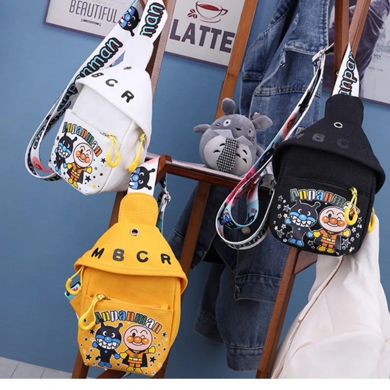 

Cartoon canvas small bag female 2023 new tide Korean version of the Mori system children's bag shoulder crossbody bag chest bag