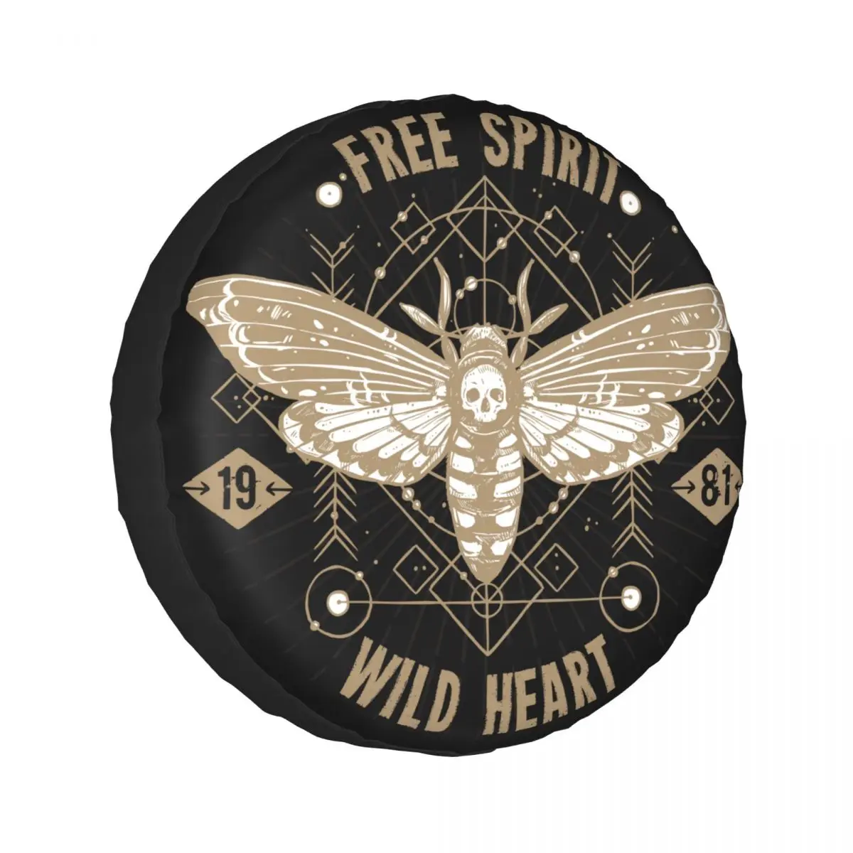 

1pcs Universal Car Spare Tire Cover Auto Wheel Tire Butterfly Occult Free Spirit Wild Vehicle Tyre Waterproof Polyester Bag