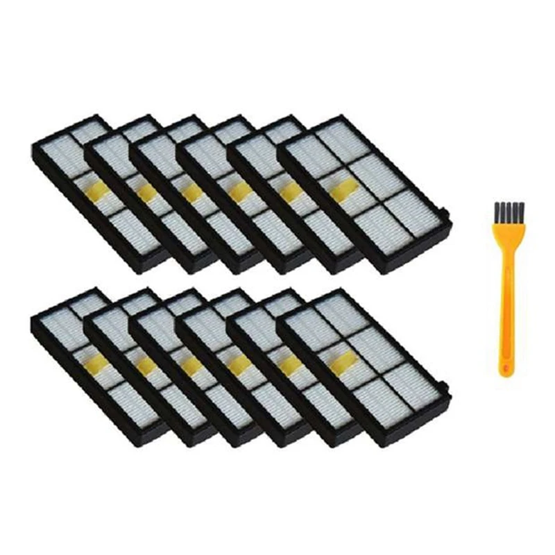 

12PCS Hepa Filter For Irobot Roomba 870/800/880/960/980 Robotic Vacuum Roomba (800 900 Series) Accessories