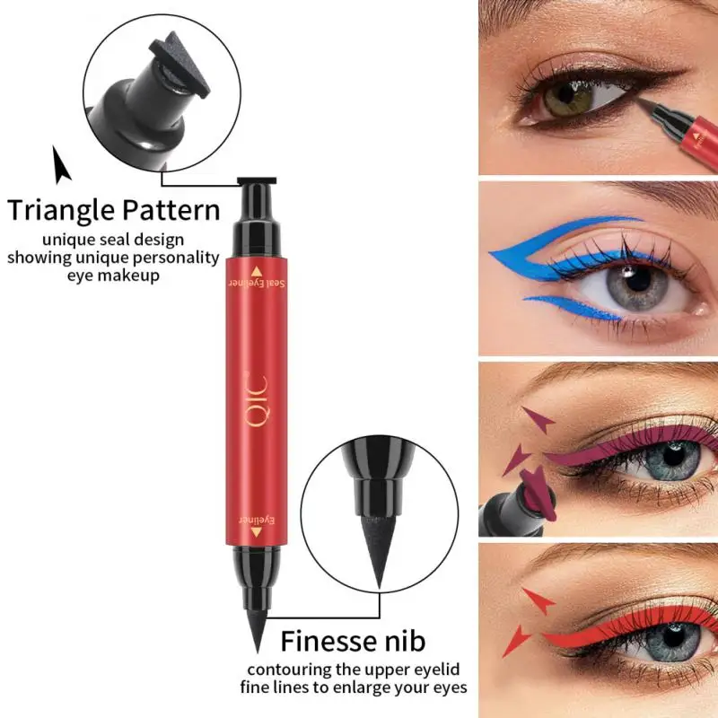 

QIC Seal Eyeliner Pen Waterproof Long Lasting Sweatproof Suitable Beginners Not Easy Decolorize Makeup For Women Cosmetics Tools