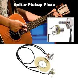 Guitar Pickup Piezo With Output Jack Transducer Prewired Amplifier With Output Jack For Acoustic Guitar Ukulele Guitars I2e3