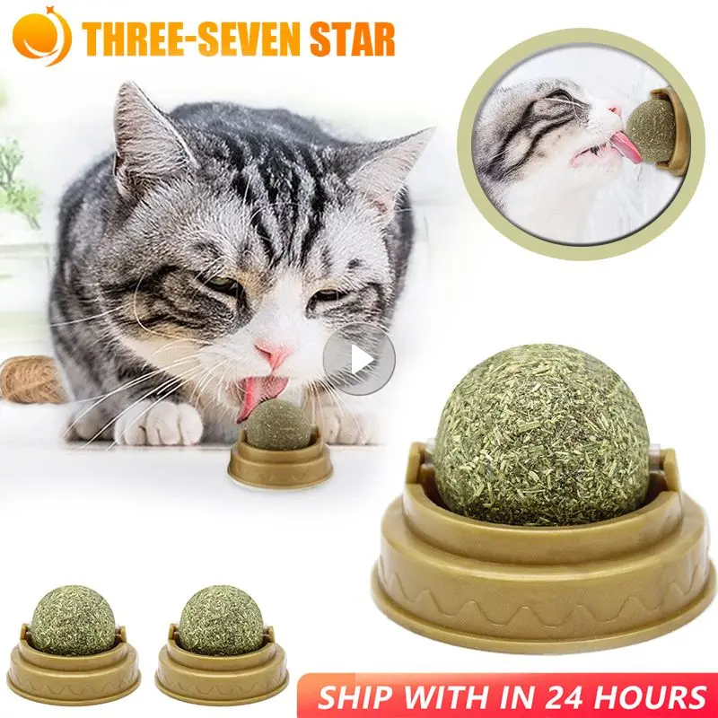 

Catnip Cat Natural Wall Stick-on Ball Toys Treats Healthy Natural Removes Hair Balls To Promote Digestion Pet Cat Grass Snacks