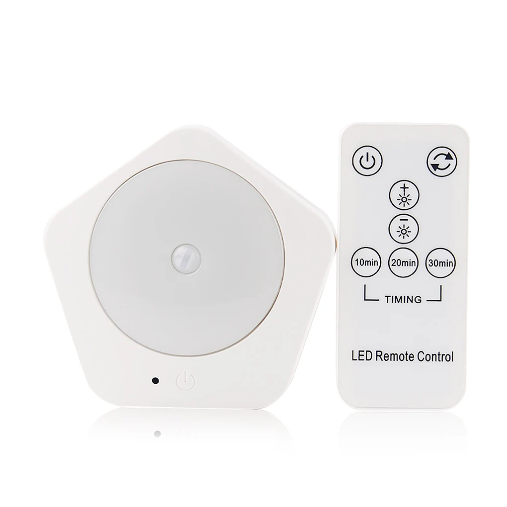 

LED Night Light Motion Sensor Atmosphere Lamp Adjustable 3 Modes Lighting Decor Bedroom Stairs Kitchen US Plug