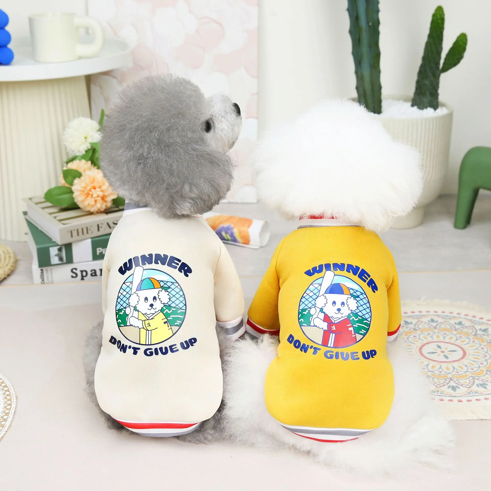 

Cartoon Pet Dog Cat Sweatshirt Clothes for Small Medium Dogs,Winter Warm Fleece Thick Dog Coat,Chihuahua French Bulldog Pullover