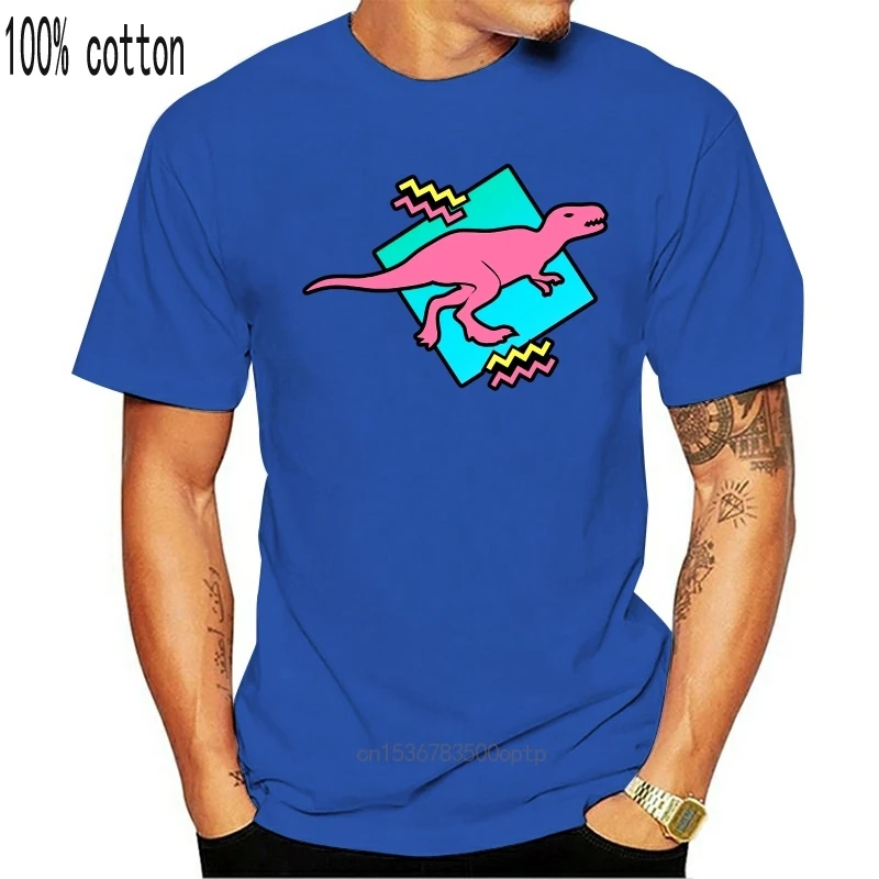 

Man Clothing Funny Men T Shirt Women Novelty Tshirt DINO Geometric Aesthetic 90s T-Shirt