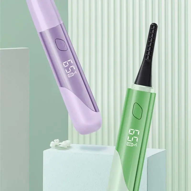 

Portable Heated Eyelash Curler Mini Electric Eyelash Brush Lasting Fast Eyelash Brush Curling Eyelash Brush Makeup Device