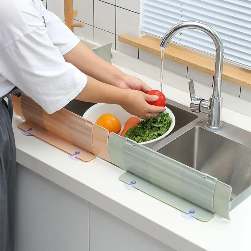 

2/3PCS Sink Water Baffle Plastic Pool Water Splash Guards Retractable Waterproof Durable Kitchen Tools