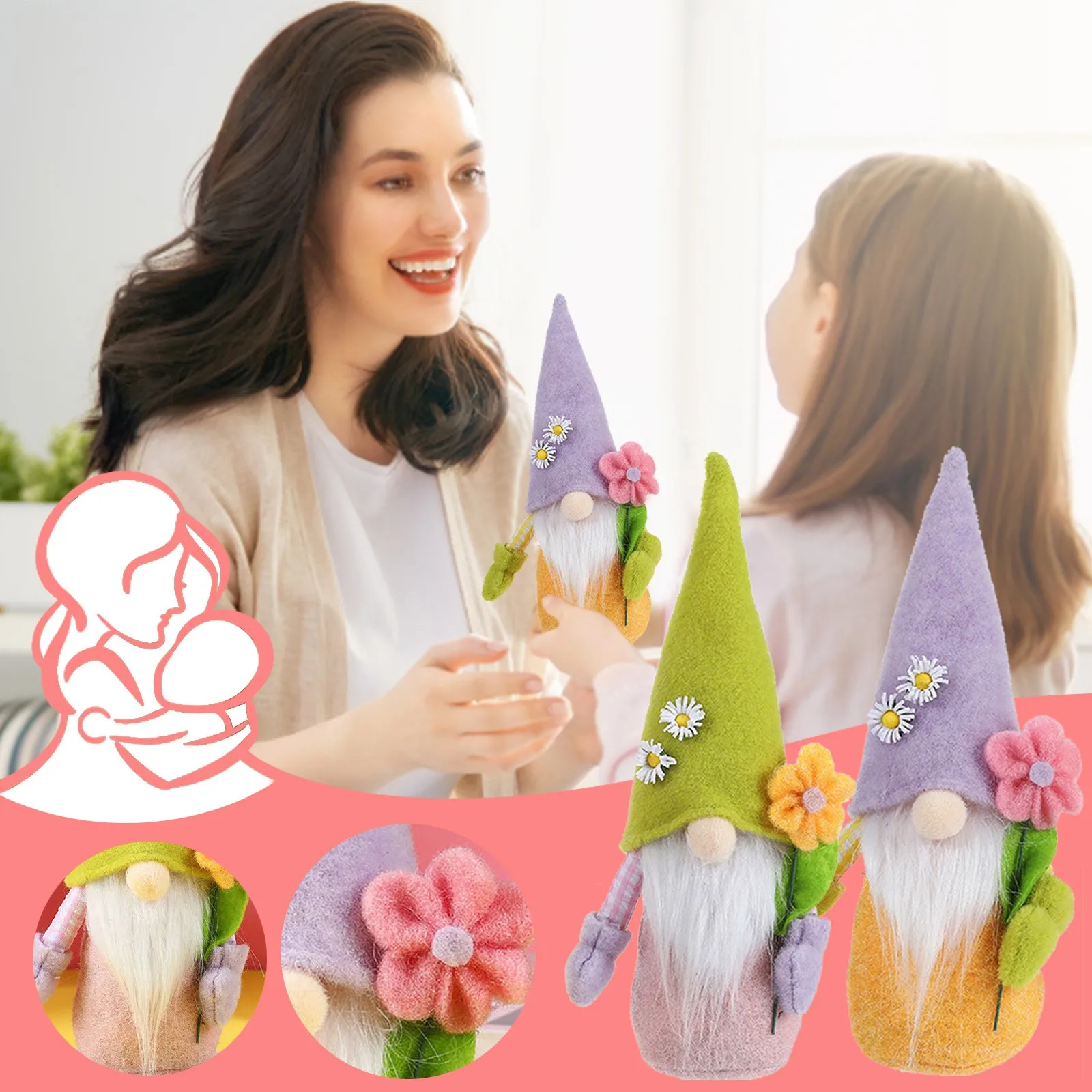 

Украшение на день матери, без лица, декоративная кукла, настольное украшение