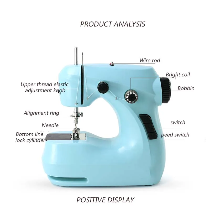 

FHSM-211 Household Multifunctional Automatic Thread Winding Sewing Machine 220V/110V Electric Small Thickness Sewing Machine