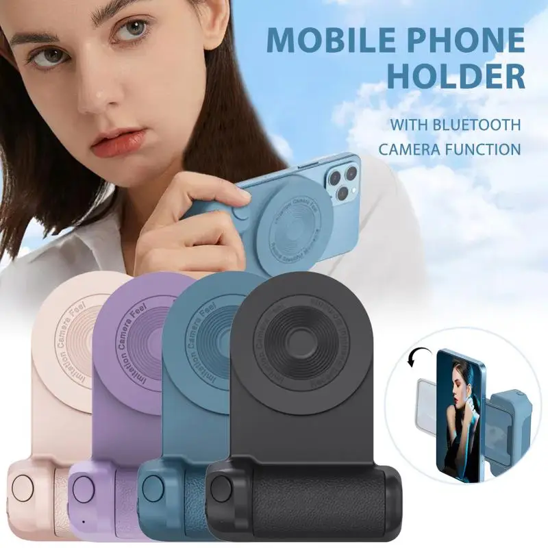 

3 In 1 Camera Holder Grip Charging Multifunctional Magnetic Selfie Photo Bracket -compatible Anti-shake For Android/iOS