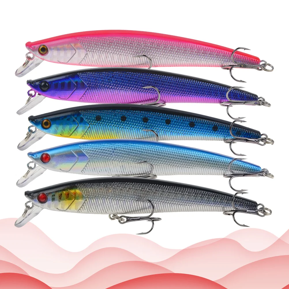 

Lure Hook Bait Supplies Fake Simulated Bionic Redfish Eyes Trout Artificial Baits Bass Floating Propeller Crankbait Set