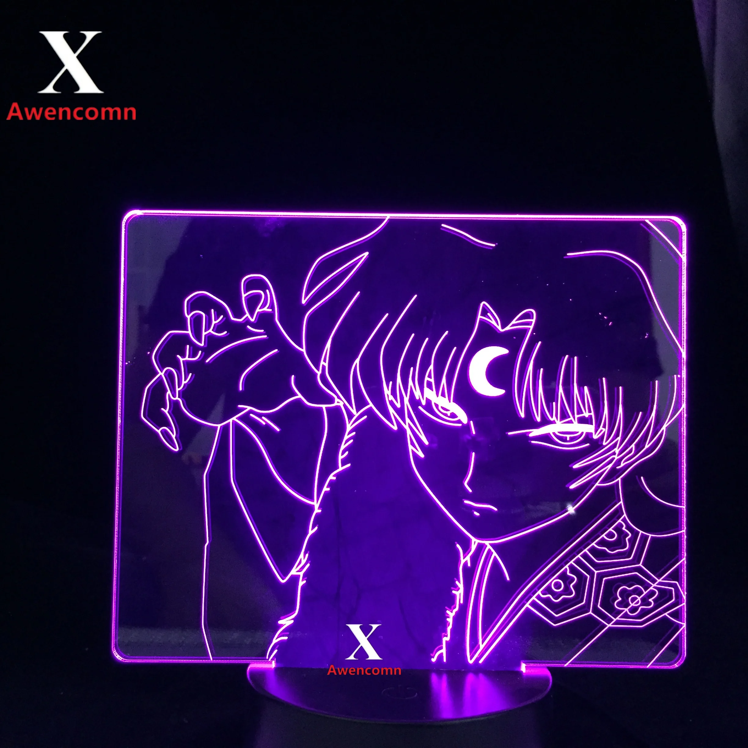 

Led Night Light Lamp Anime InuYasha Sesshomaru for Bedroom Decorative Nightlight Birthday Gift Room 3d Table Light Manga