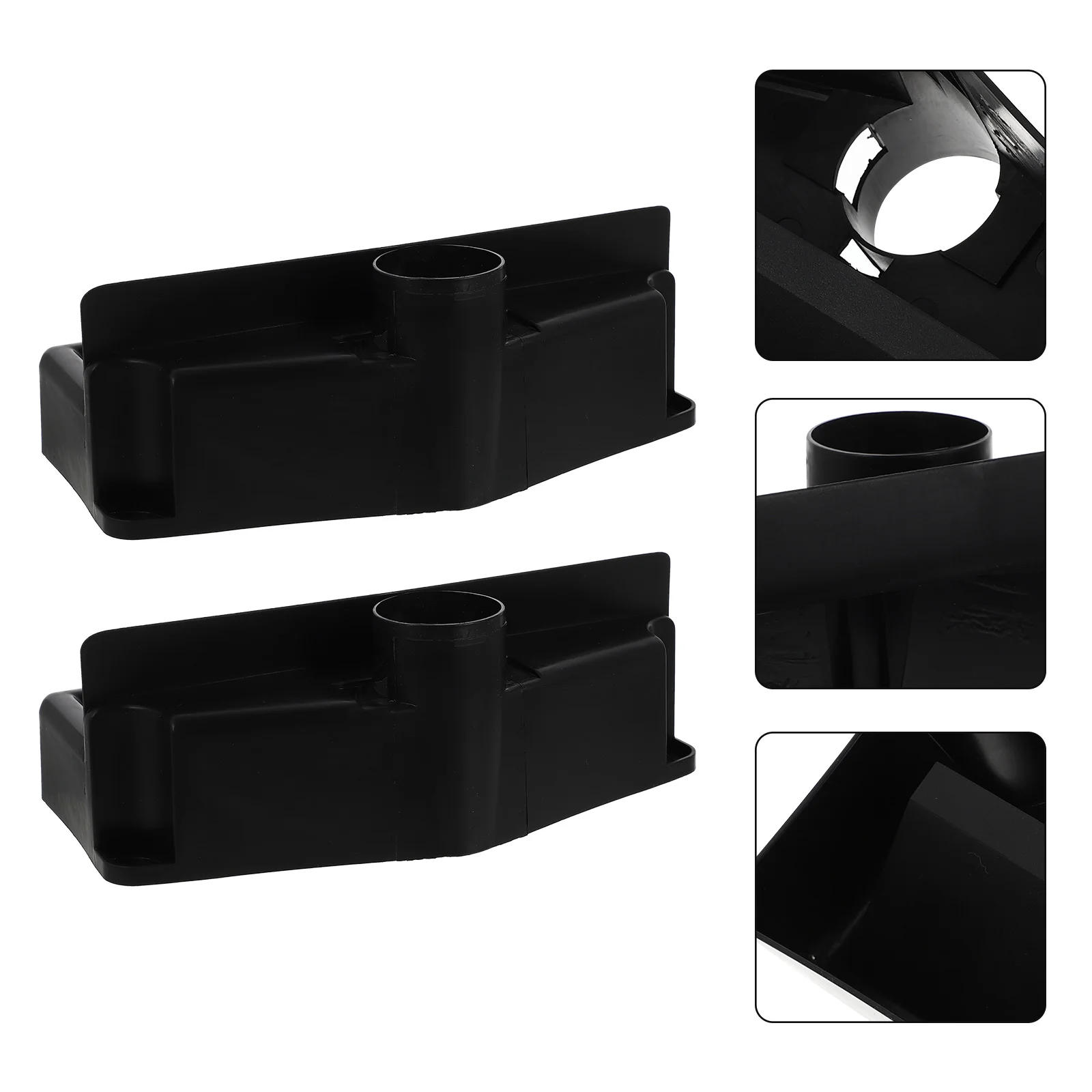 

2pcs Lightweight Table Football Accessory Billiard Balls Storage Cases (Black)