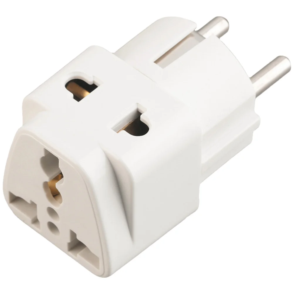 

Power Converter EU Travel Plug Adapter Supply Universal Accessory Dual Ports Adaptor Abs European Wall